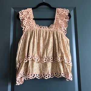 Letmebe/Anthropologie patterned top